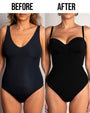 Ta3 Bombshell swimsuit before and after