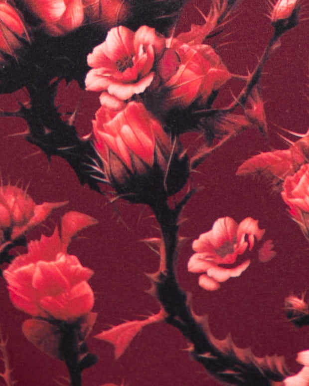 color swatch for Lushy Underwire Sculpting Shapewear Swimsuit - Cranberry Floral