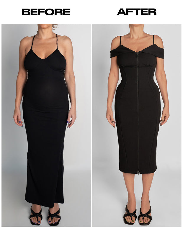 Corsety Off Shoulder Pencil Dress - Black