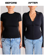 Shirty Long Sleeve Top - Black