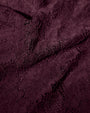 Close up fabric of Seamed Lushy Long Sleeve Midi Dress - Lace Garnet