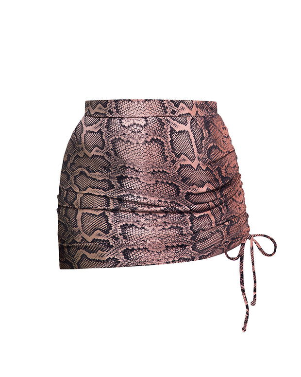 Outline image showing Skirty Waterproof & Sunproof Shapewear Mini Cover-Up - Ombre Snake