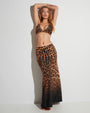 A-Line Maxi Skirty - Ombre Symmetric Leopard
