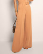 Belted Wide Leg Ponte Pant - Camel