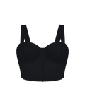 Busty shaping bikini top in Black by TA3, view 2