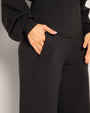 Cloudlined Wide Leg Pant - Soft Black