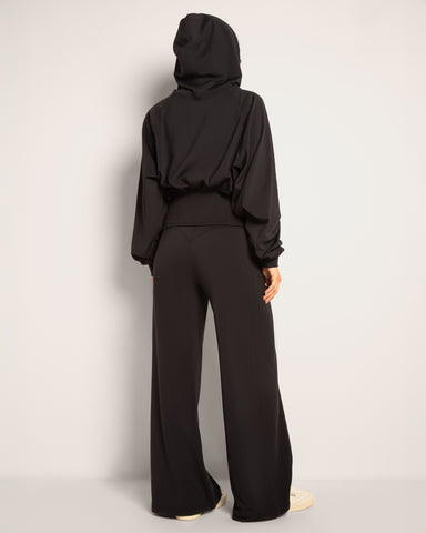 Cloudlined Wide Leg Pant - Soft Black