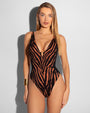 Contour Baked Clay Zebra/Black