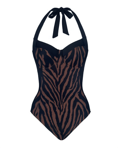 Outline image of Halter Lifty - Contour Mocha Zebra/Black