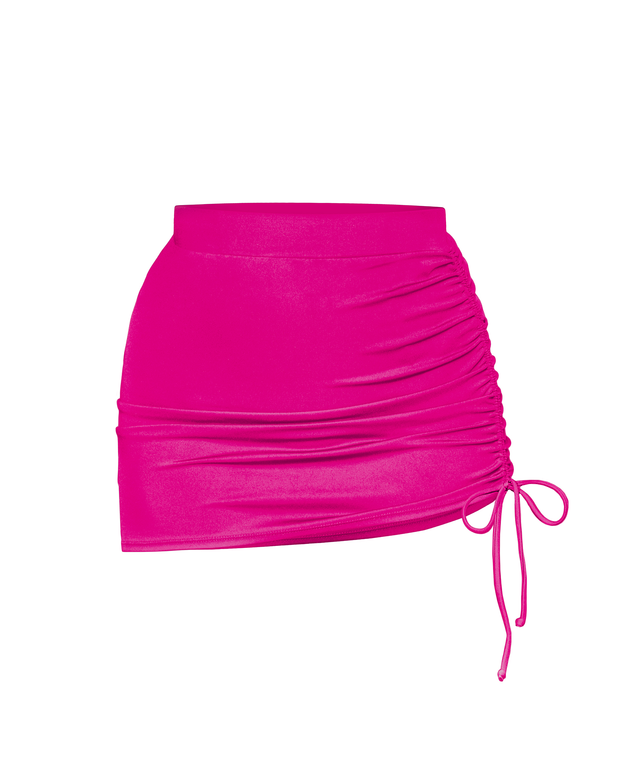 Outline image showing Skirty Waterproof & Sunproof Shapewear Mini Cover-Up - Pink
