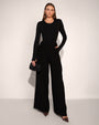 Shapey Crew Neck Top - Slinky Black