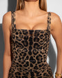 Sweetie Mermaid Dress - Symmetric Leopard