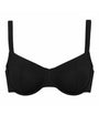 Outline image of Lifty Tie Back Bikini Top - Black