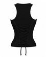Corsety Scoop Neck Tank - Rib Black