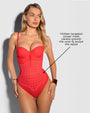 Detail graphic of Bombshell - Red highlighting power mesh panels
