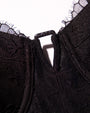 Close up of hardware on Corset Top - Lace Black