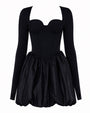 Outline image of Long Sleeve Princess Dress - Black