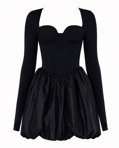 Outline image of Long Sleeve Princess Dress - Black