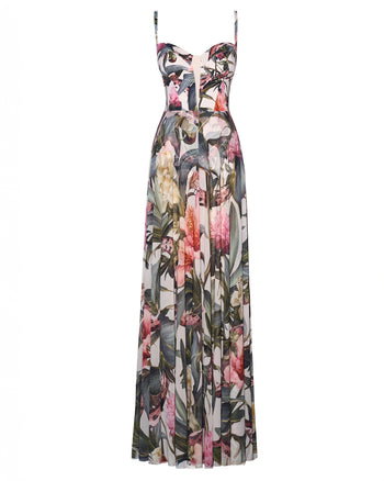 Outline image of Bombshell Maxi Dress - Daylight Peony 