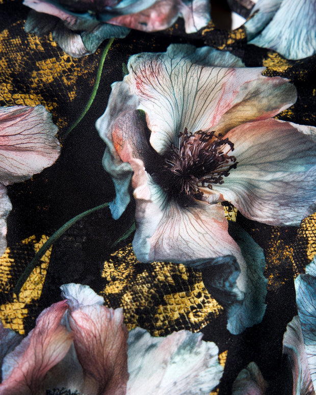 Fabric swatch of Bombshell Bikini Top - Mystic Poppy