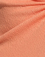 Fabric swatch of Brazilian Plungey Keyhole - Crinkle Papaya