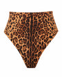 Outline image of Brazilian Smoothing Kini Bottom - Symmetric Leopard