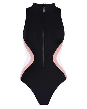 Outline of Sleeveless Surfy - Contour Black/Rose/White