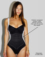 Detail graphic of Lifty - Contour Black/White highlighting the front powermesh