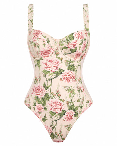 Back view of Lifty - Contour Thorny Rose/Oat on model