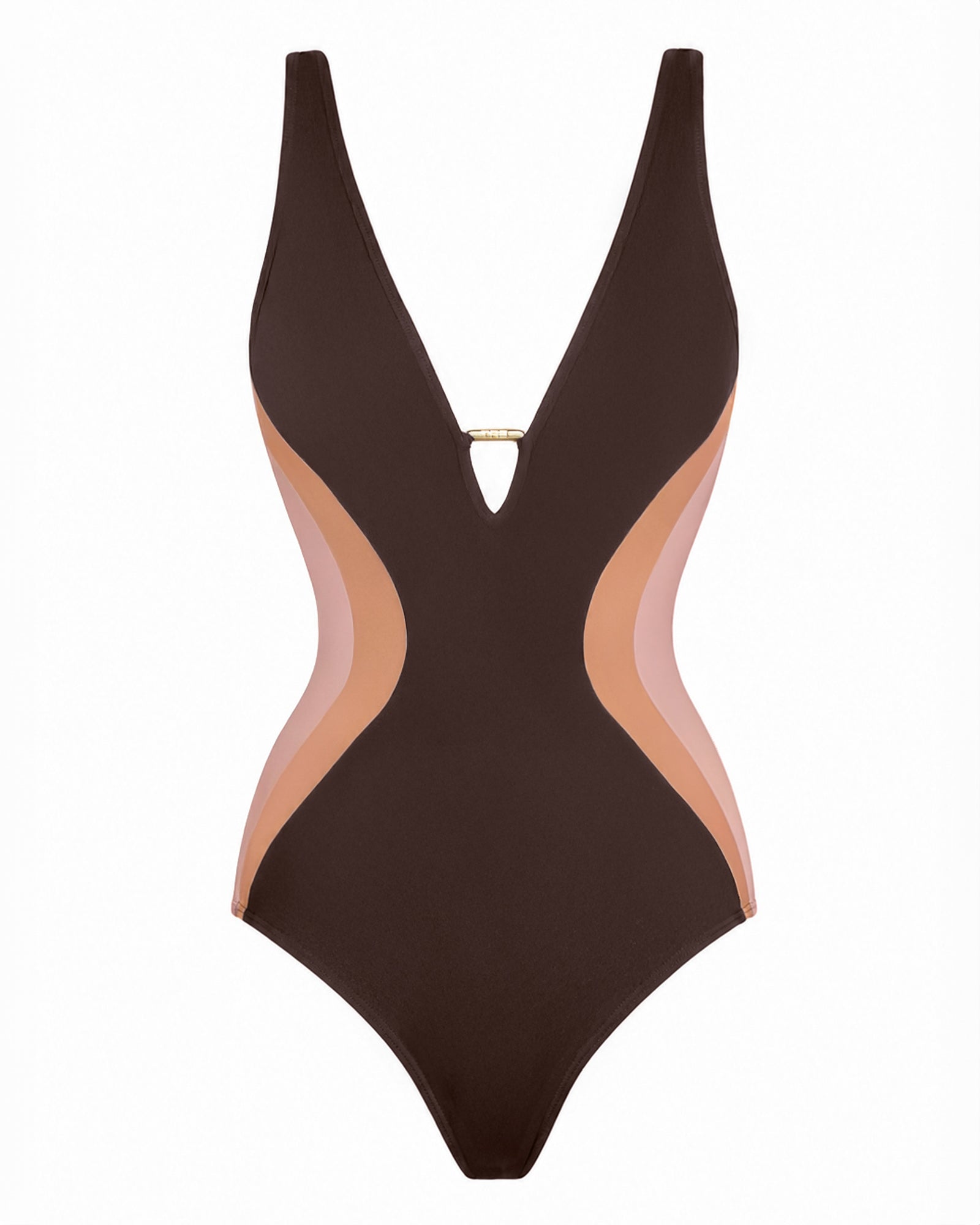 Outline image of Plungey Triangle - Contour Espresso/Tawny/Rose