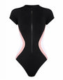 Outline image of Short Sleeve Surfy - Contour Black/Rose/White