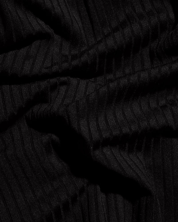Fabric swatch of Lifty - Contour Rib Black/Tawny