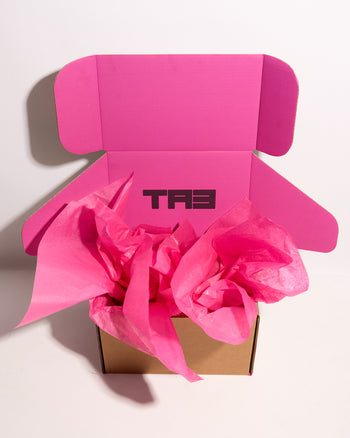 TA3 mystery box with pink tissue for Apparel Mystery Box - Two Items