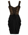 Back outline image of Tulip Mini Balconette Dress - Black