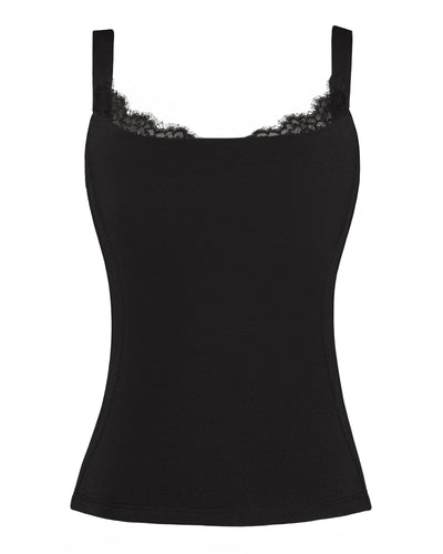 Outline image of Shapey Bra Cami - Black/Lace black