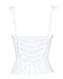 Outline image of Corsety Seamed Rib Tank - Rib White back
