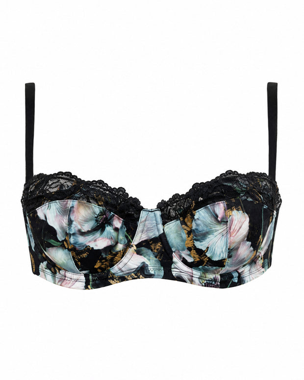 Outline image of Bombshell Bikini Top - Mystic Poppy front view