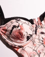 Close up of underwire and V-notch on Vixen - Rose Thistle